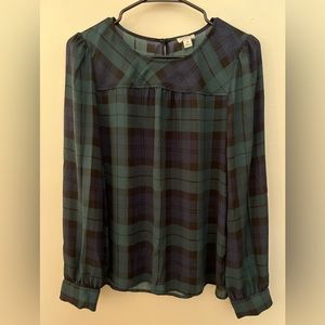 Like-New JCrew Factory Tartan Blouse